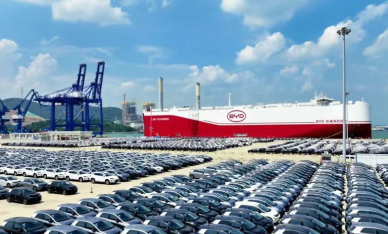 BYD's "Shenzhen" Ro-Ro Ship Sets Sail for Europe with Over 6,800 NEVs: A Milestone in China's Auto Export Strategy